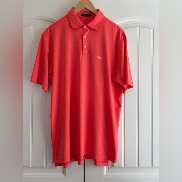 Southern Marsh Other - Southern Marsh Orange Pink Performance Polo Shirt Size Large L